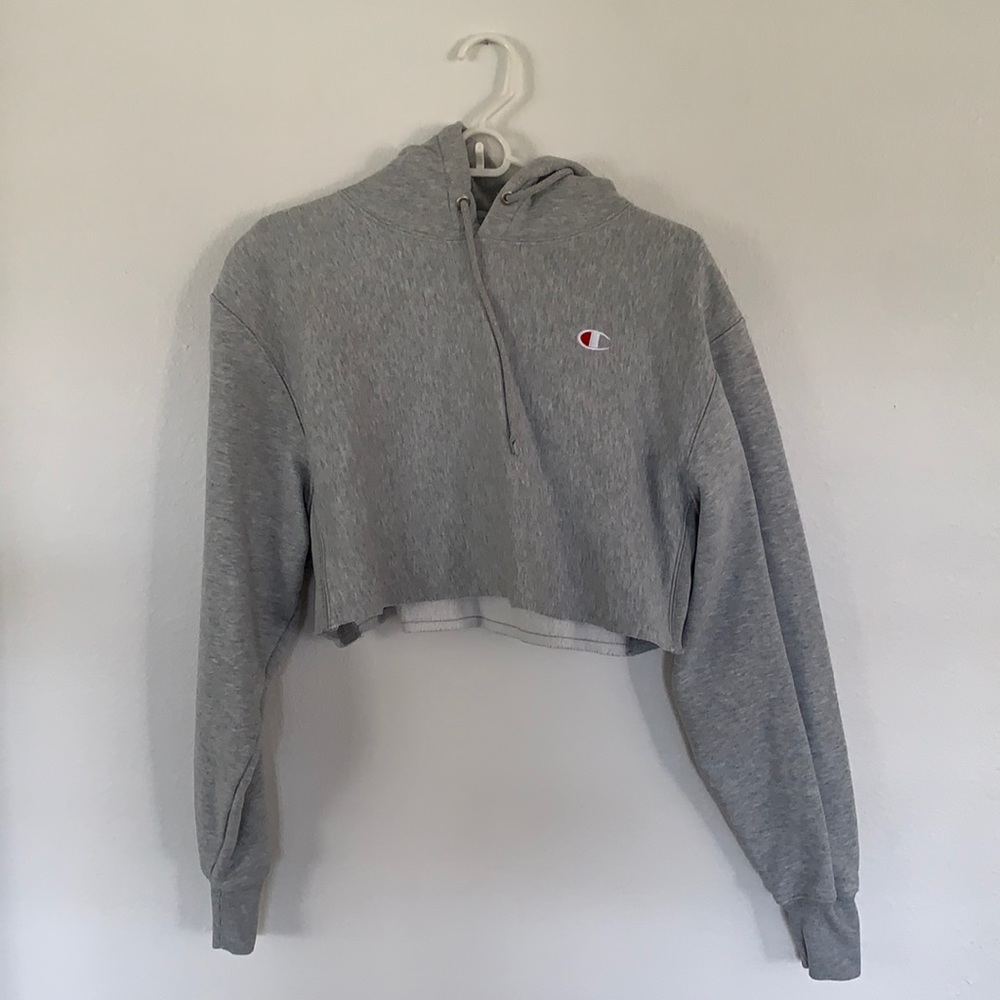 Champion Reverse Weave Cropped Hoodie!